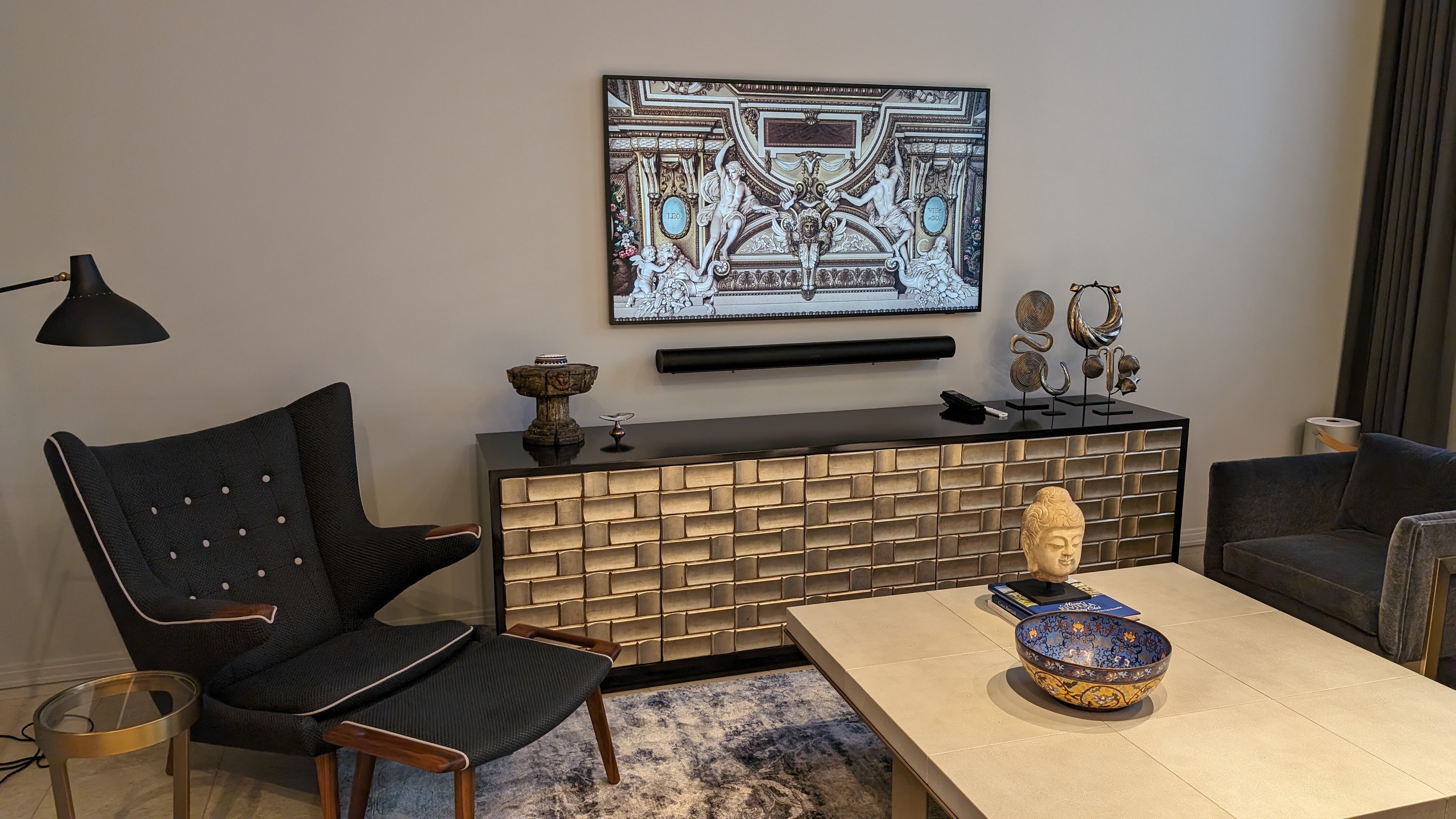 Samsung Frame with Sonos sound bar