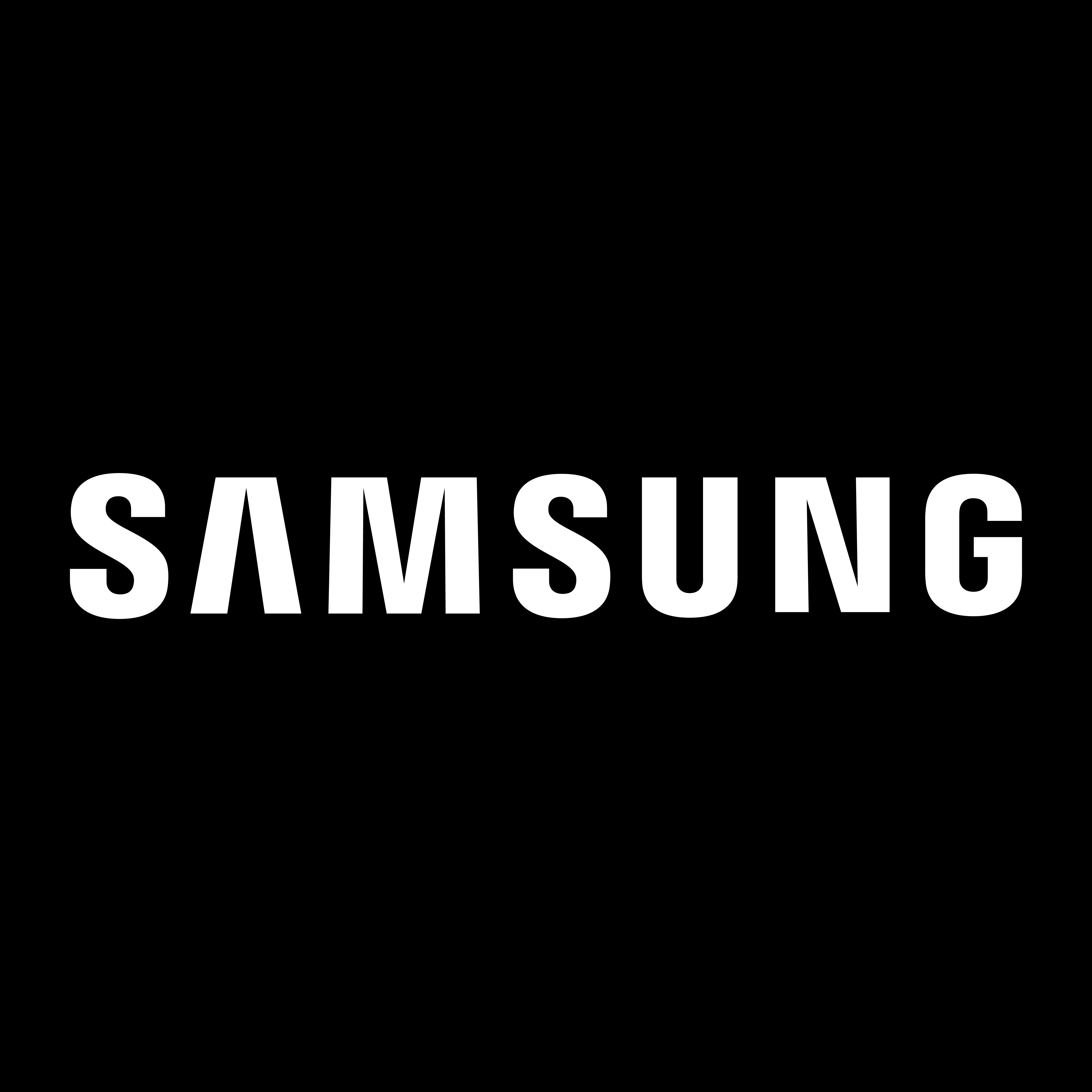 SAMSUNG black and white logo 