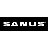 SANUS white and black logo